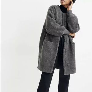 Madewell Bonded Sherpa Cocoon Coat L